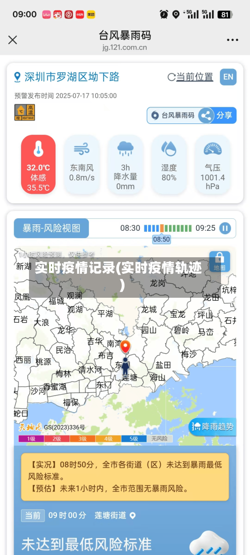 实时疫情记录(实时疫情轨迹)