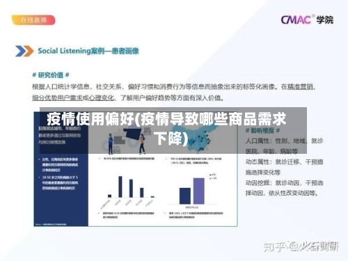 疫情使用偏好(疫情导致哪些商品需求下降)