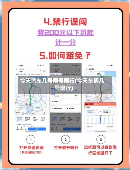 今天汽车几号限号限行(今天车辆几号限行)