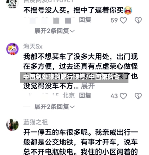 中国到处限购限行限号/中国限购令-第1张图片
