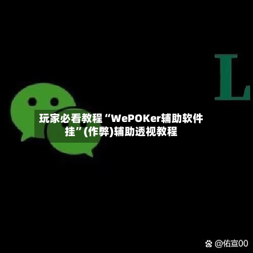 玩家必看教程“WePOKer辅助软件挂”(作弊)辅助透视教程