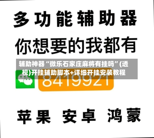 辅助神器“微乐石家庄麻将有挂吗”(透视)开挂辅助脚本+详细开挂安装教程