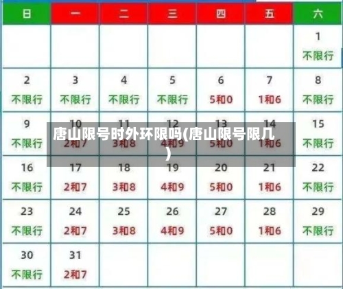 唐山限号时外环限吗(唐山限号限几)