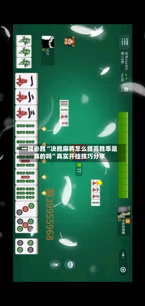 一键必胜“决胜麻将怎么提高胜率是真的吗”真实开挂技巧分享