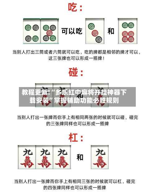 教程更新!“多乐红中麻将开挂神器下载安装”掌握辅助功能必胜规则