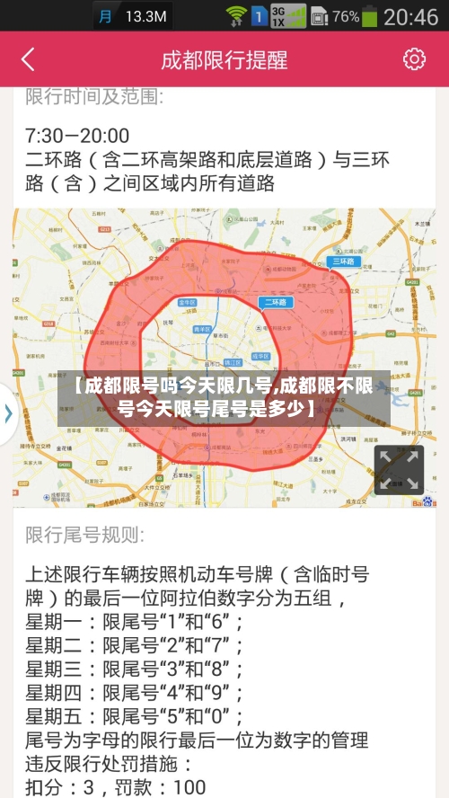 【成都限号吗今天限几号,成都限不限号今天限号尾号是多少】