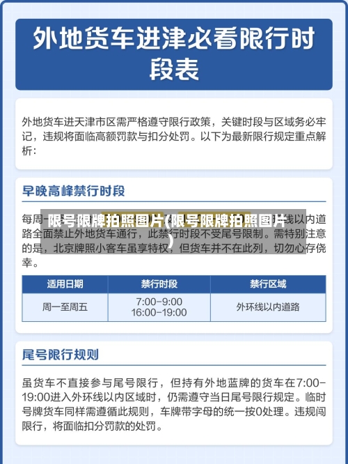 限号限牌拍照图片(限号限牌拍照图片)
